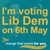 I'm voting Lib Dem