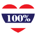 100 % Thai heart