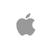Apple Icon Gray