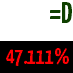 47.111% =D