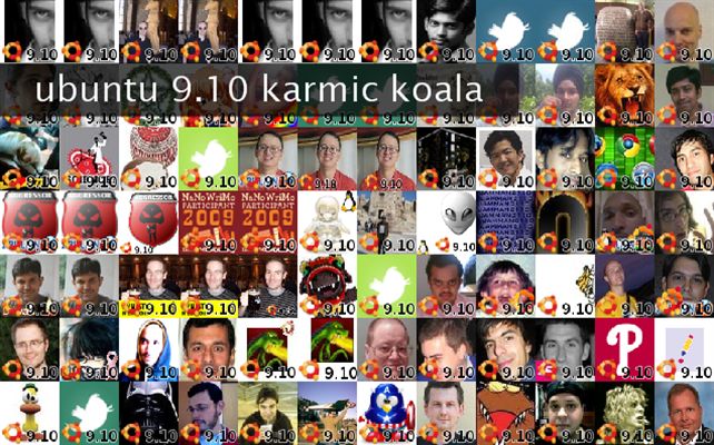 ubuntu 9.10 karmic koala Twibute 100