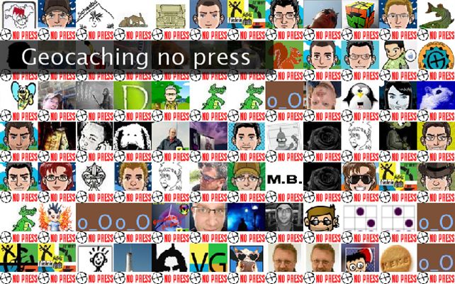 Geocaching no press Twibute 100
