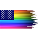Rainbow US Flag