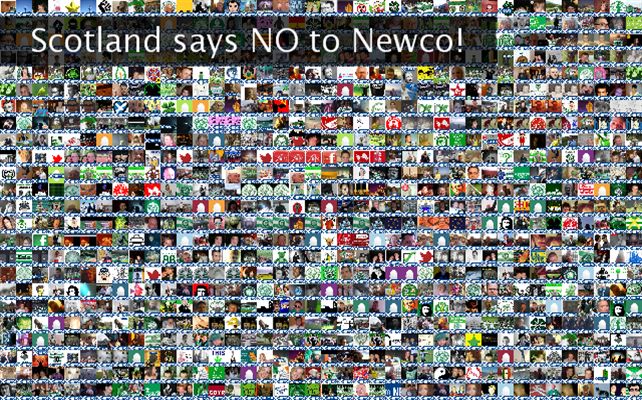 Scotland says NO to Newco! Twibute 1000
