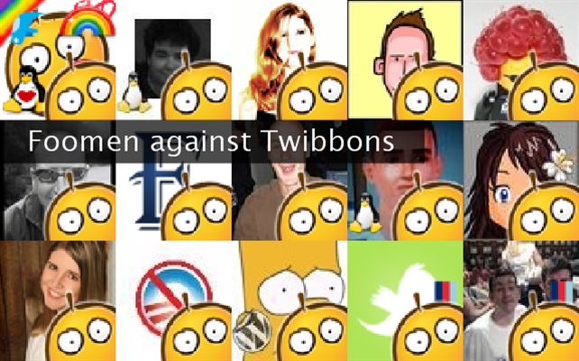 Foomen against Twibbons Twibute 50
