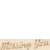 support #missingyou