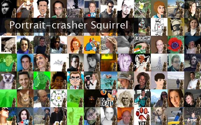 Portrait-crasher Squirrel Twibute 100