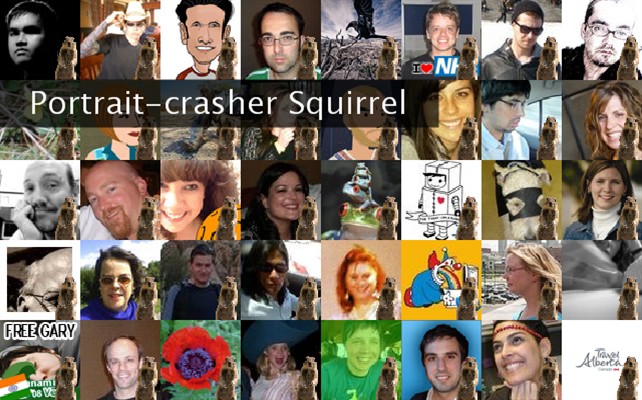 Portrait-crasher Squirrel Twibute 50
