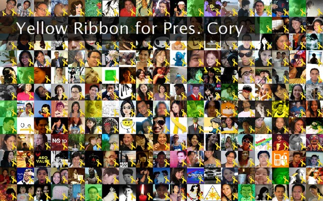 Yellow Ribbon for Pres. Cory Twibute 250