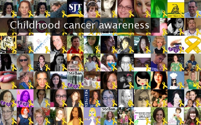 Childhood cancer awareness Twibute 100