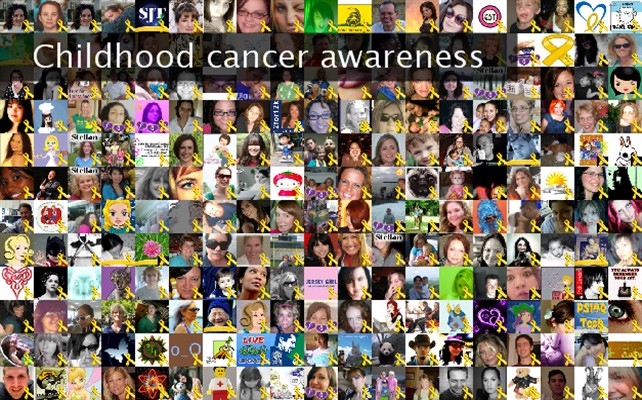 Childhood cancer awareness Twibute 250