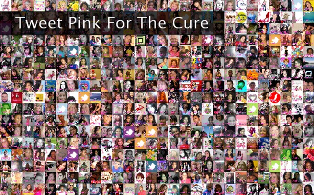 Tweet Pink For The Cure Twibute 500