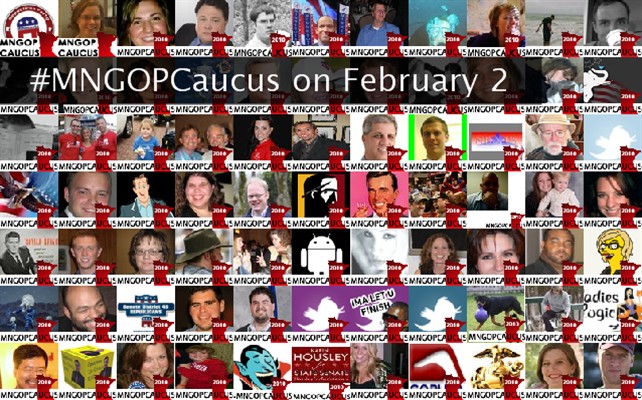 #MNGOPCaucus on February 2 Twibute 100
