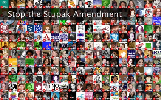 Stop the Stupak Amendment Twibute 250