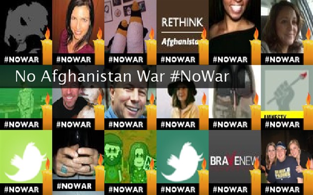No Afghanistan War #NoWar Twibute 50