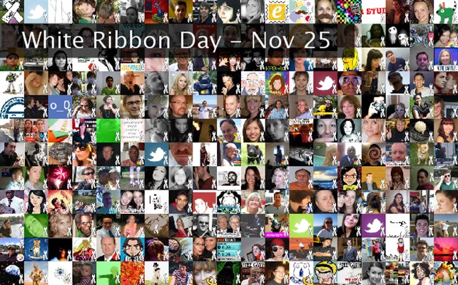 White Ribbon Day - Nov 25 Twibute 250