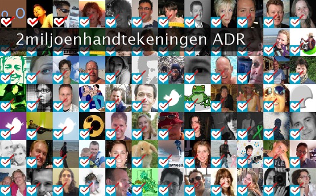 2miljoenhandtekeningen ADR Twibute 100