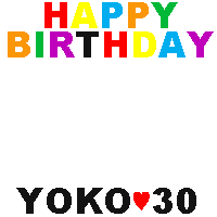 happy birthday yoko