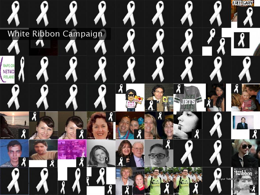 White Ribbon Campaign - Resources - White Ribbon Campaign Twibute 100