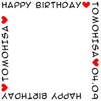 TOMOHISA HappyBirthday ver.2
