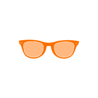Oranje bril