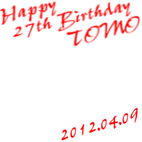 Happy birthday TOMO