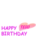 tego HAPPYBIRTHDAY
